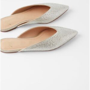Zara Jeweled Slip On Flats